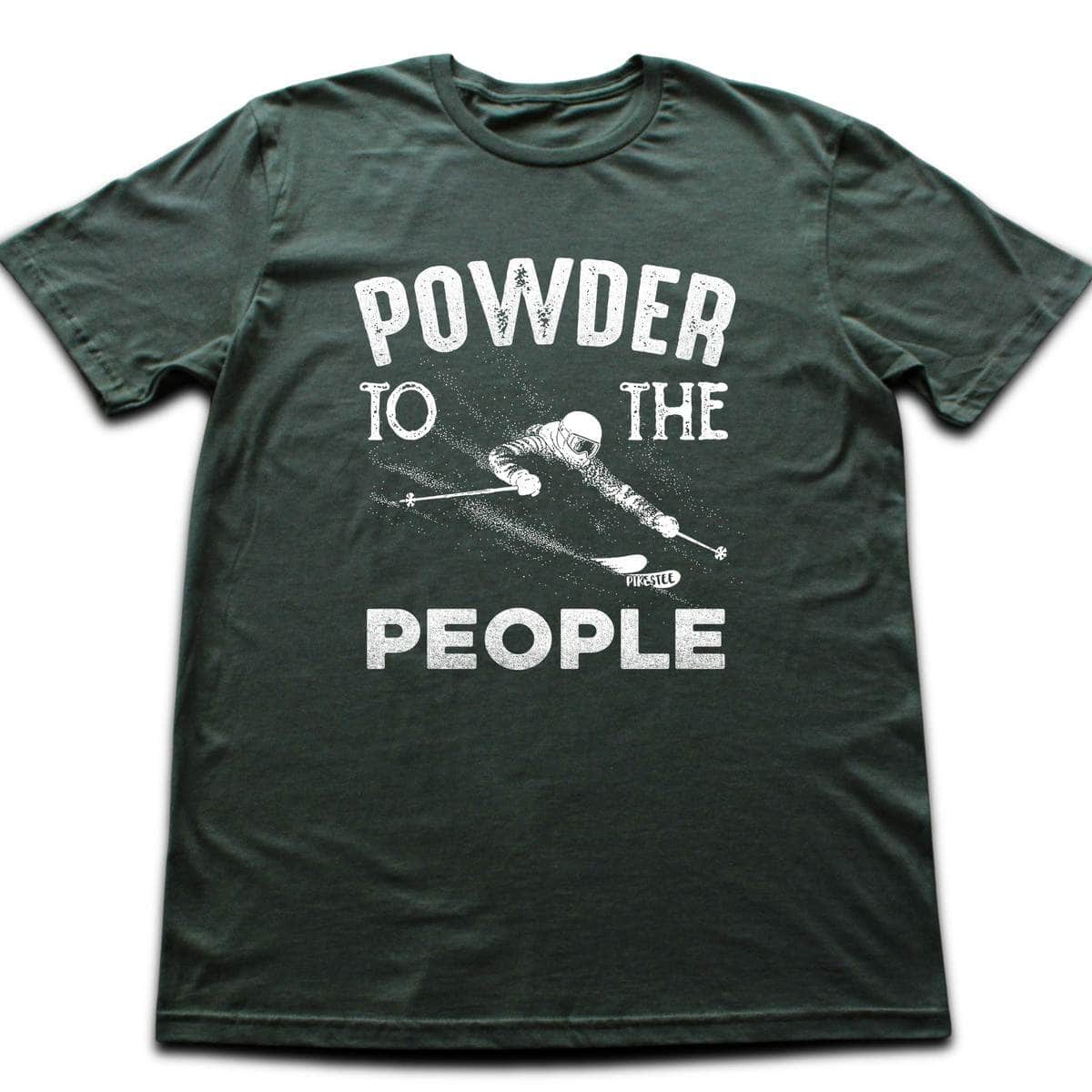 Powder To People T-shirt - Military Green