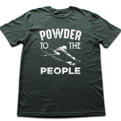 Powder To People T-shirt - Military Green