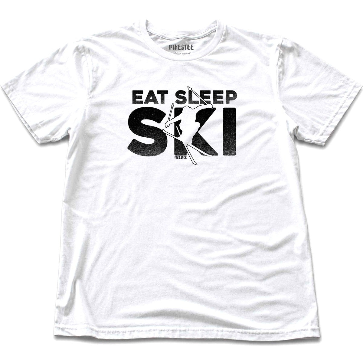 Eat Sleep Ski T-shirt - White