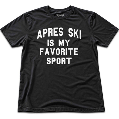 Apres Ski Favorite Sport T-shirt - Black