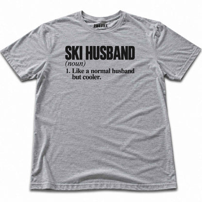 Ski Husband T-shirt - Sport Grey
