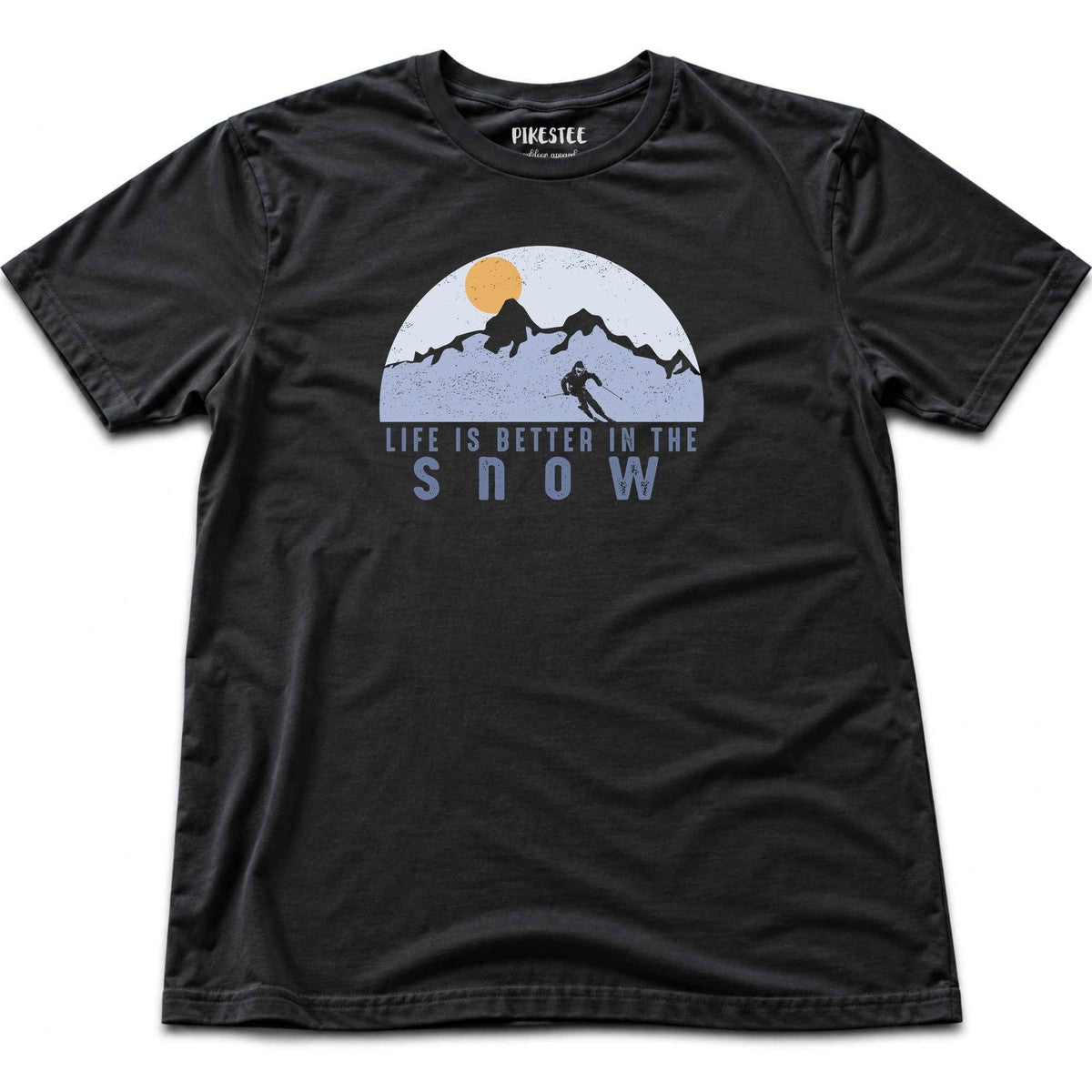 Life Is Better In The Snow T-shirt - Black
