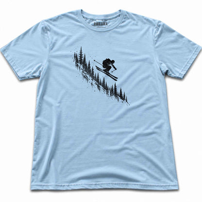 Ski Jump Ink T-shirt - Light Blue