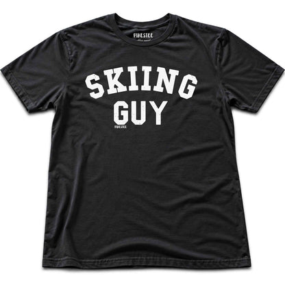 Skiing Guy T-shirt - Black