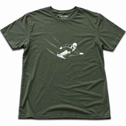 Snowboard Flow T-shirt - Military Green