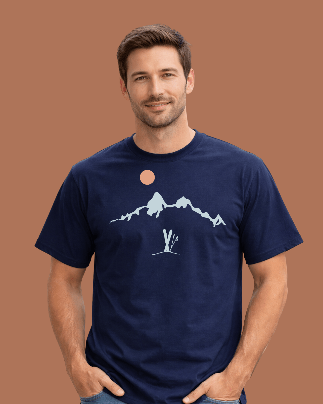Ski Mountain Landscape T-shirt