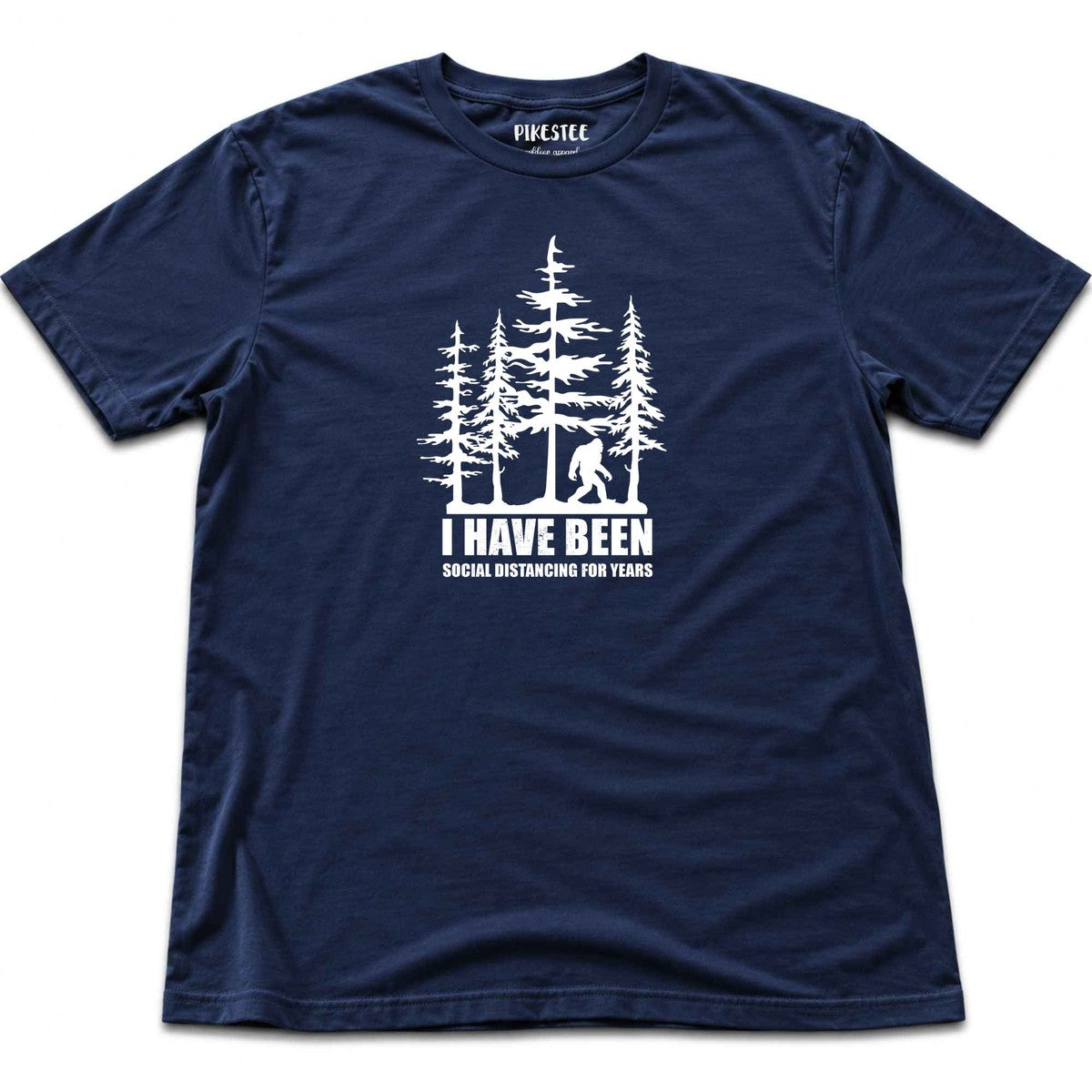 "I Have Been Social Distancing For Years" graphic T-shirt - Navy