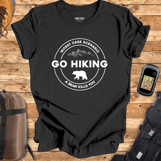 "Go Hiking" graphic T-shirt