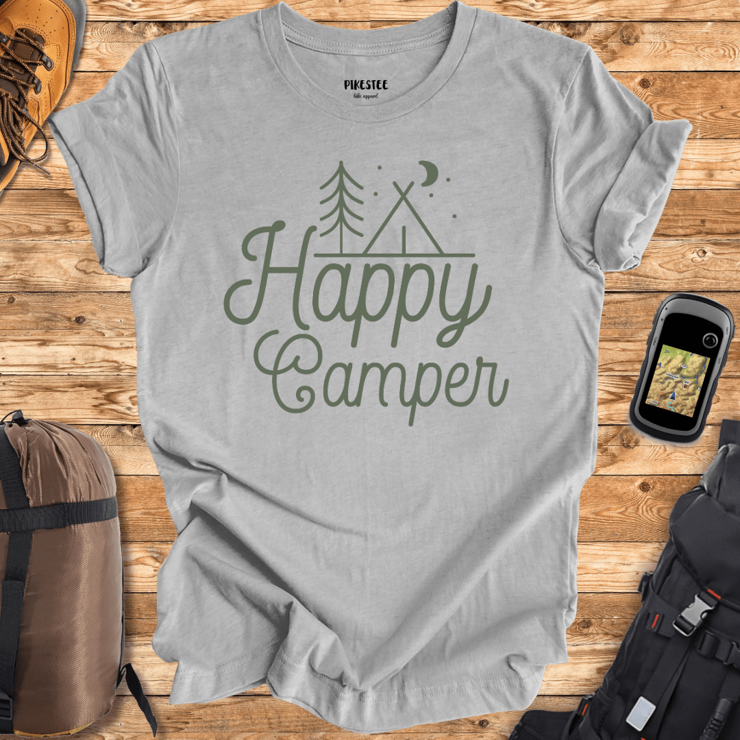 "Happy Camper" graphic T-shirt