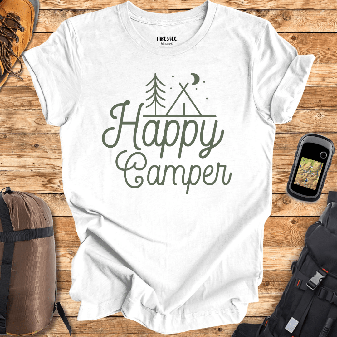 "Happy Camper" graphic T-shirt