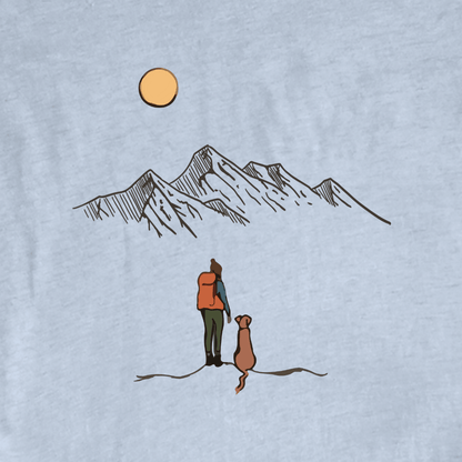 "Hike With The Dog" graphic T-shirt