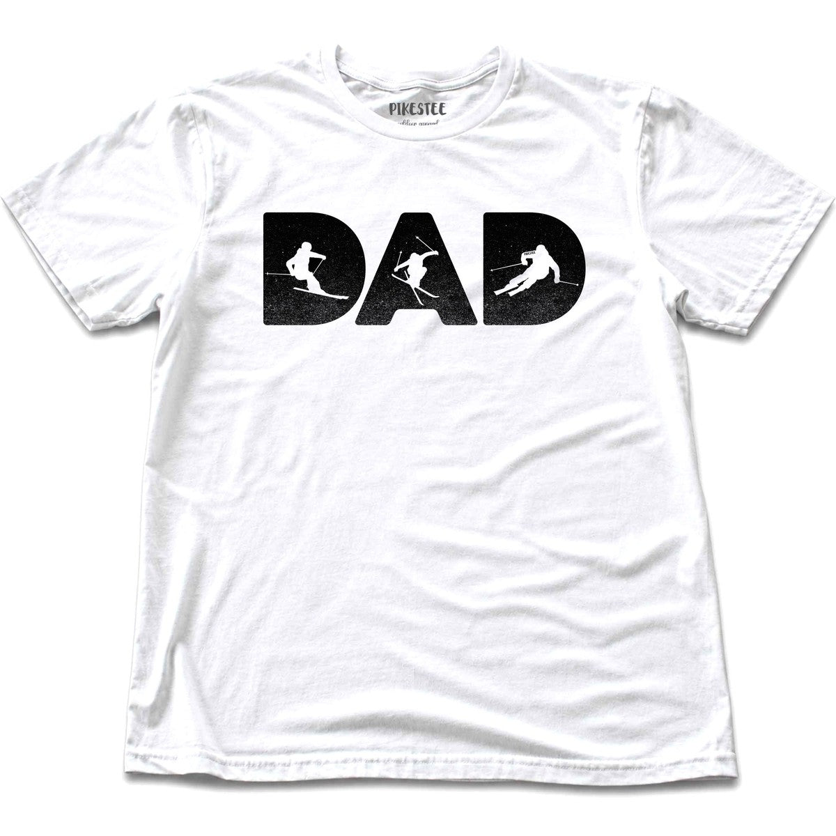 Skier Dad Typo T-shirt - White