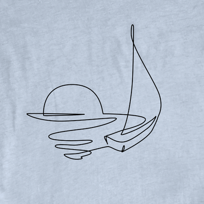 Sea Horizon Line Art T-shirt