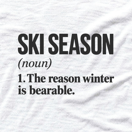Ski Season Definition T-shirt - White - hero