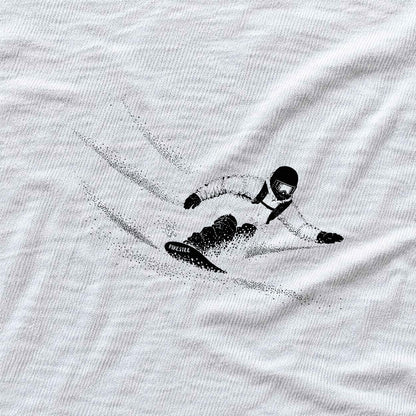 Snowboard Flow T-shirt - White - hero