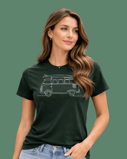 Surf Van Line Art T-shirt