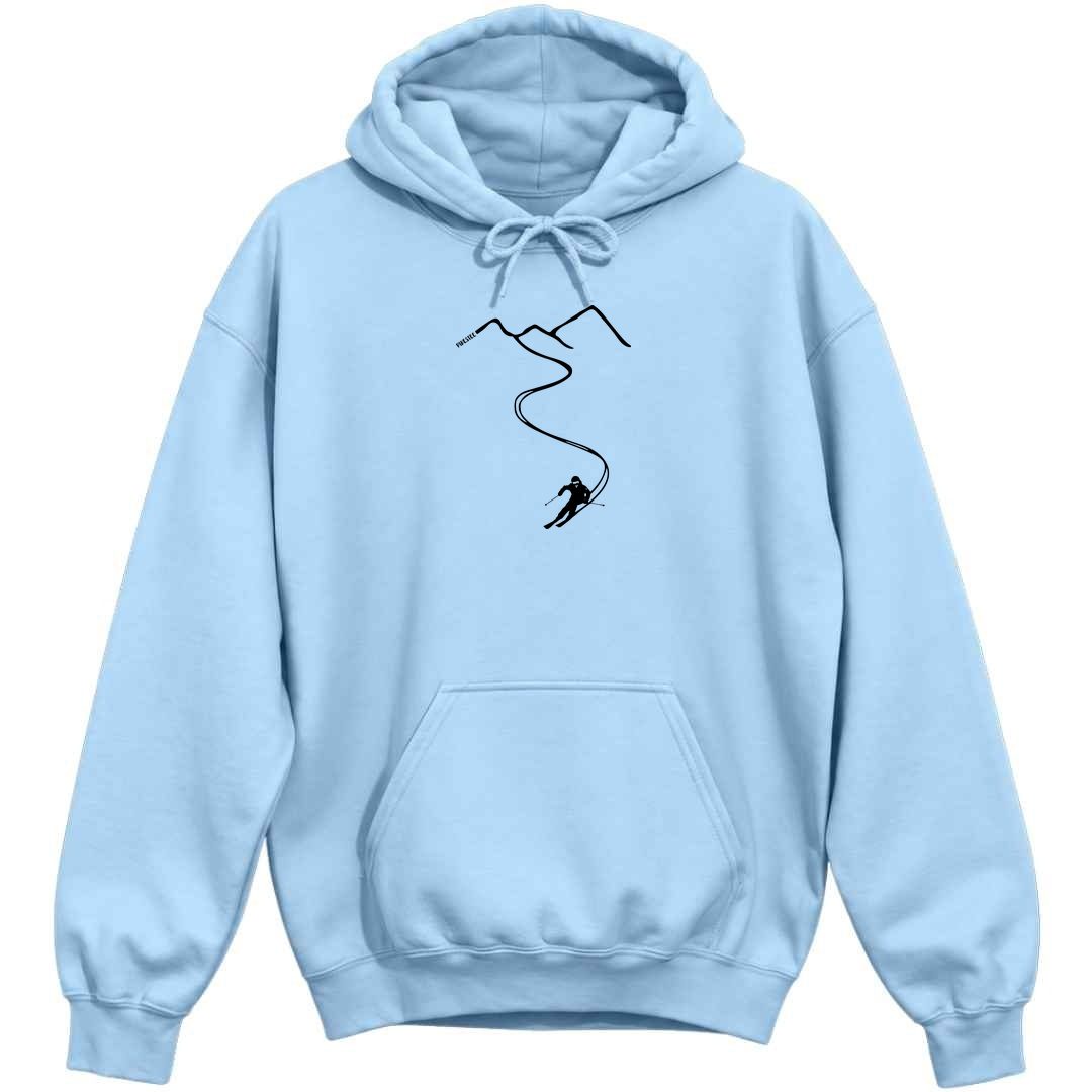  Ski Path Hoodie - Light Blue