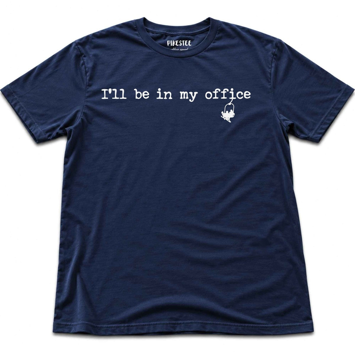 In My Office Ski T-shirt - Navy