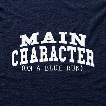 Main Character Typo T-shirt - Navy - hero
