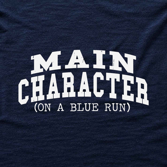 Main Character Typo T-shirt - Navy - hero