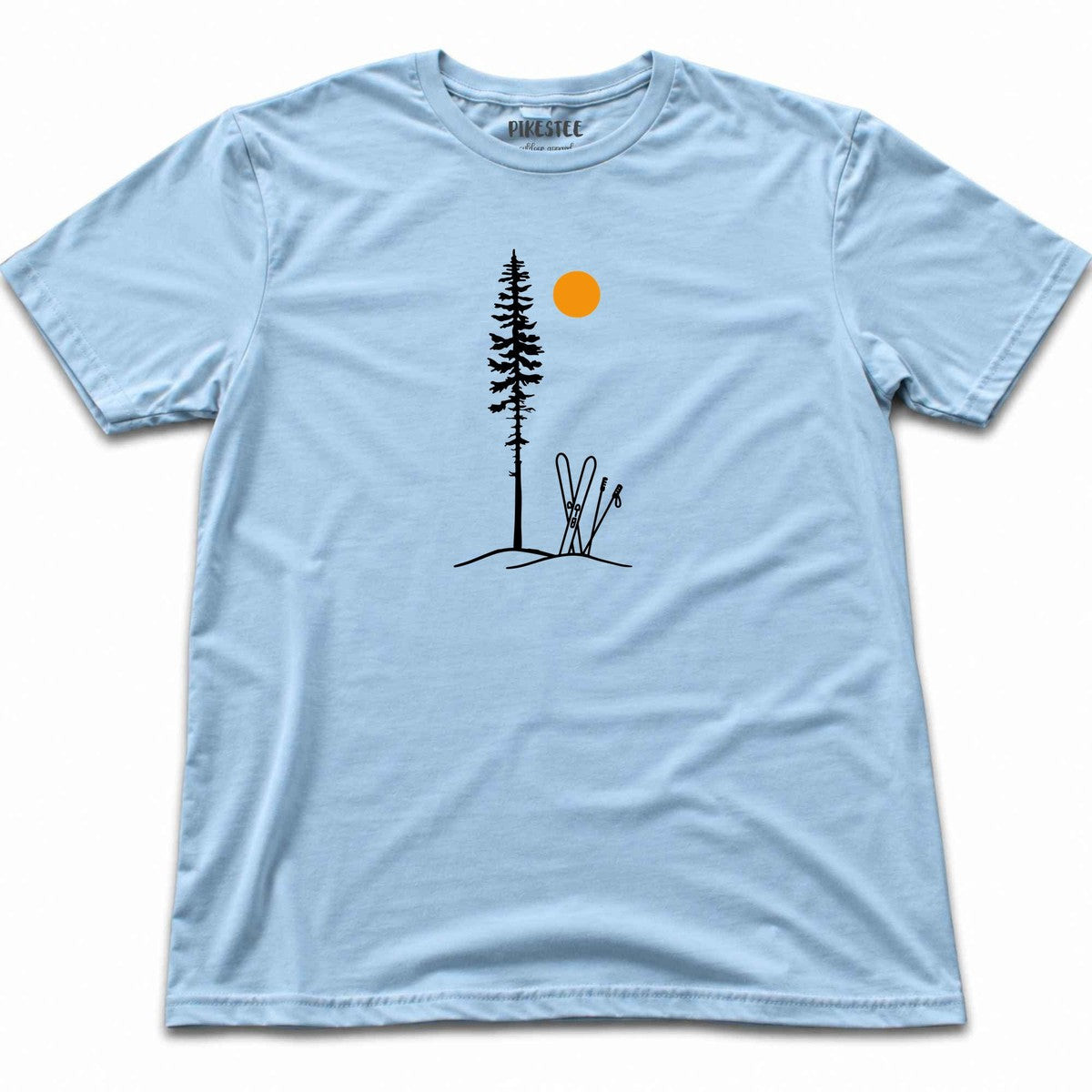 Ski Best Spot T-shirt - Light Blue