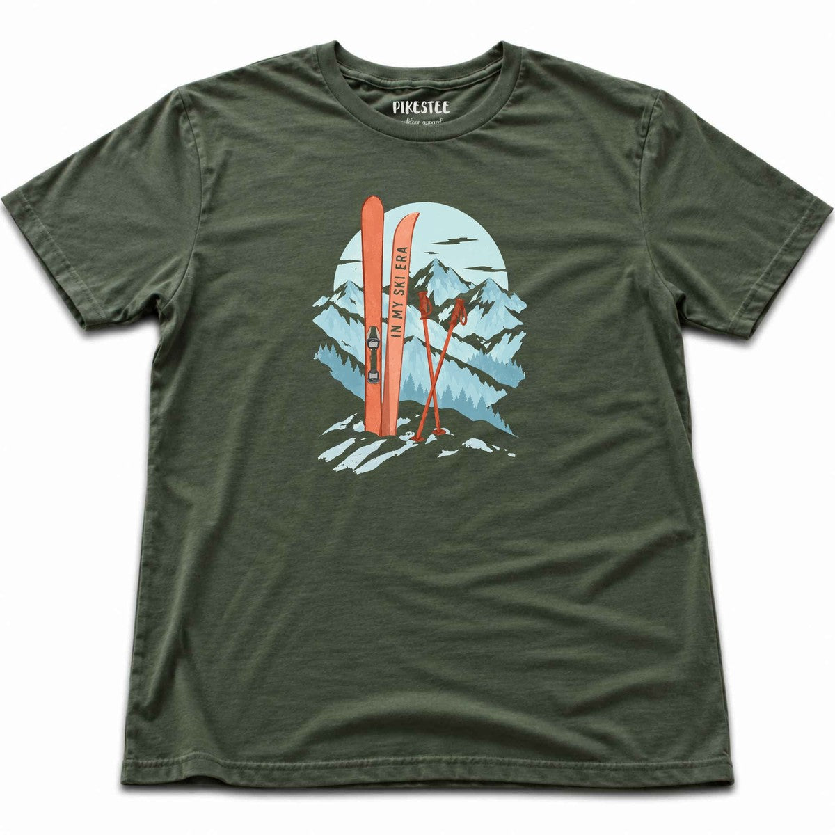 In My Ski Era T-shirt - Military Green