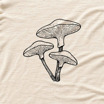 Mushrooms Hand drawn T-shirt - Natural - hero