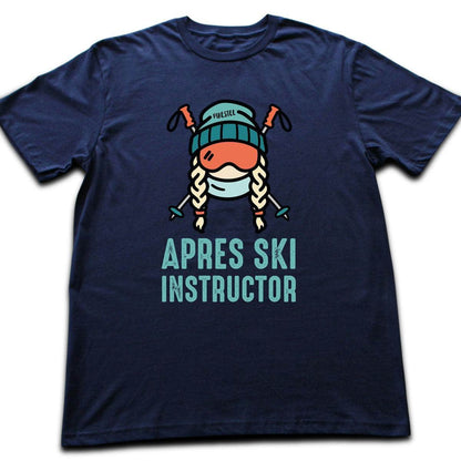 Apres Ski Instructor Woman T-shirt - Navy