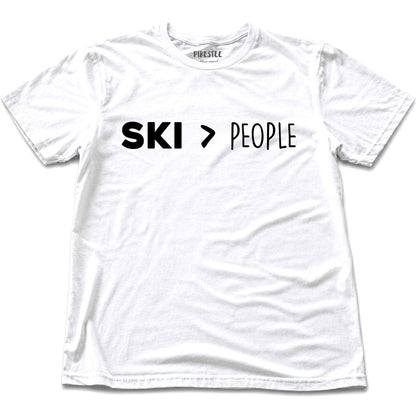 Ski Over People T-shirt - White