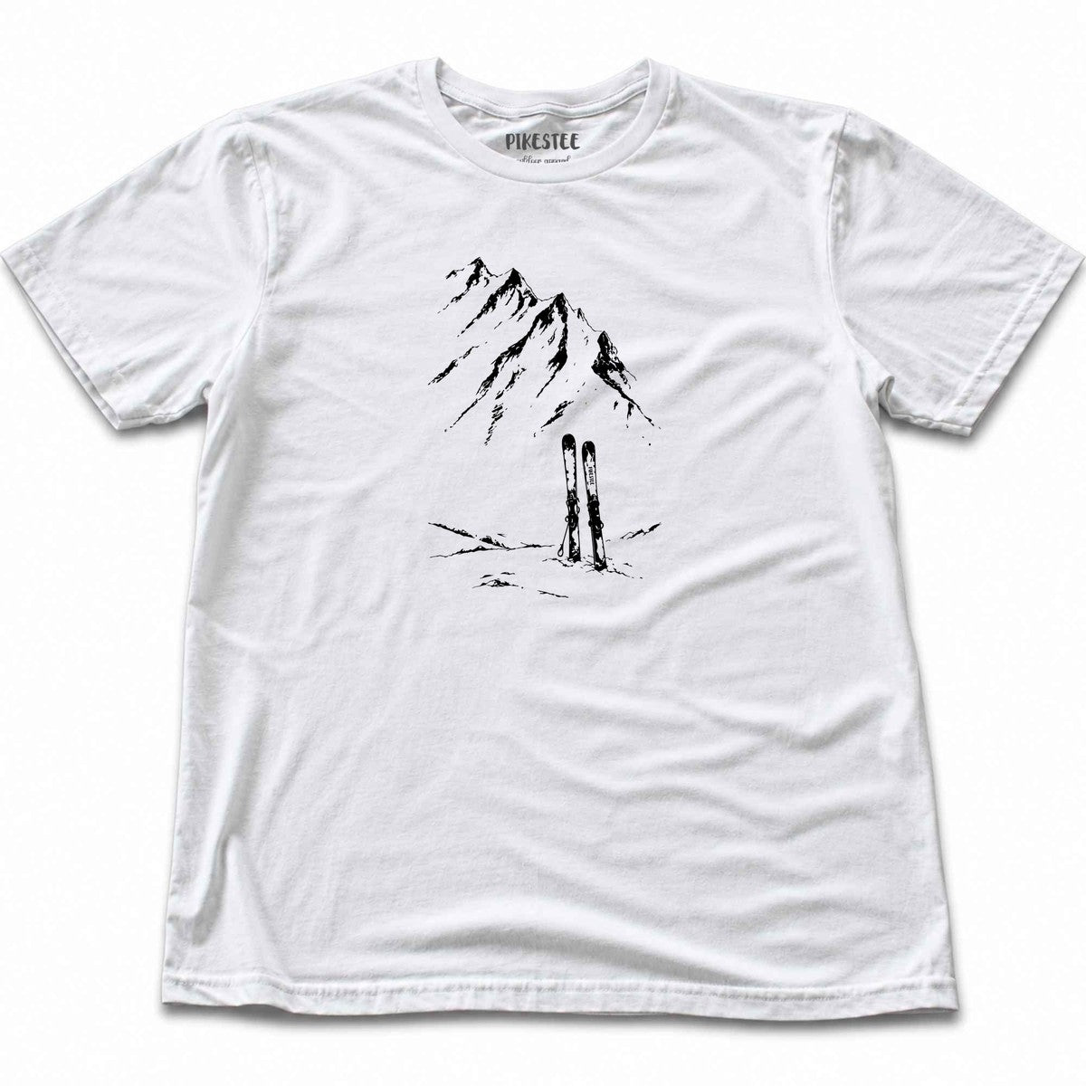 Mountain Line Skis T-shirt - White