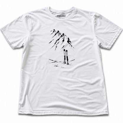 Mountain Line Skis T-shirt - White