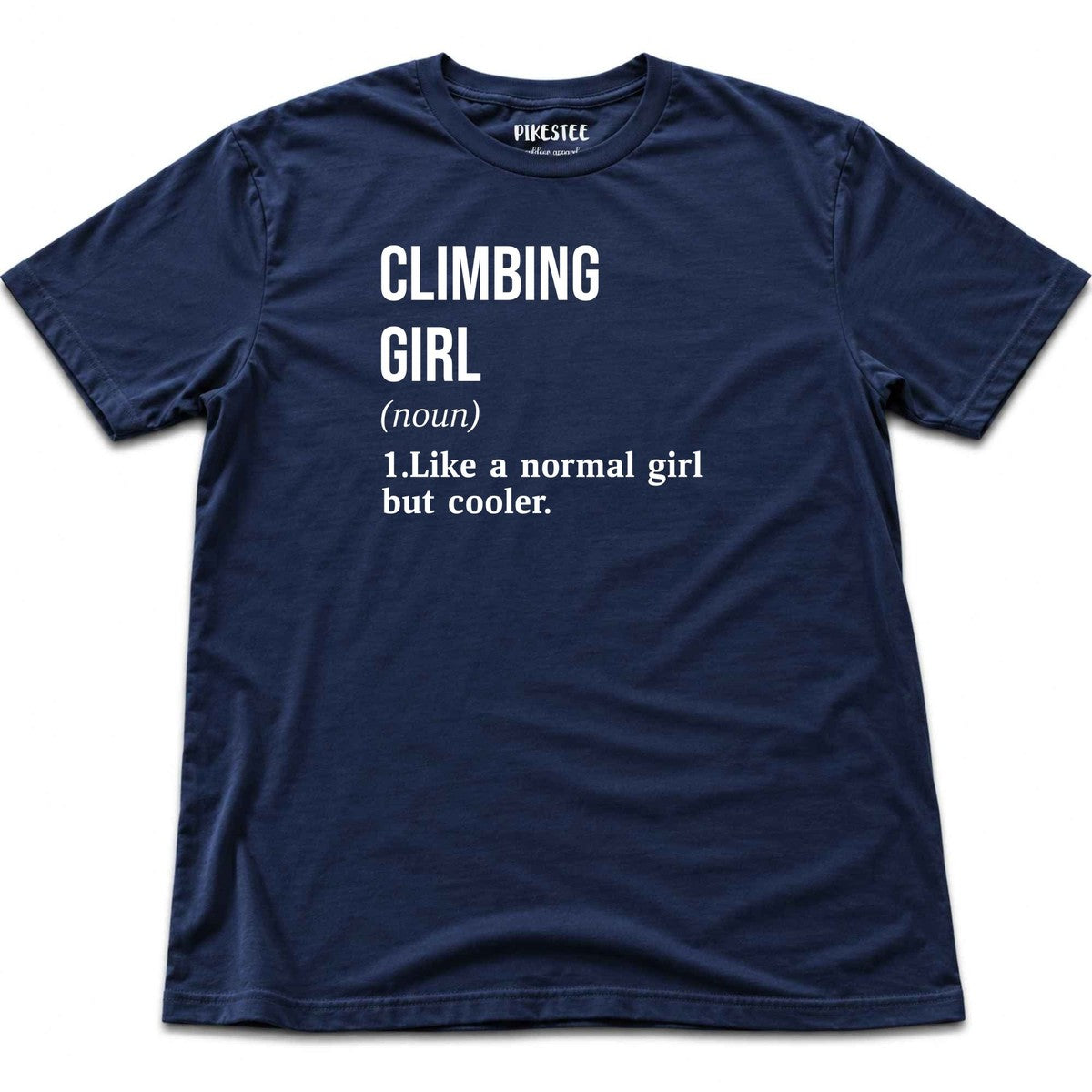 Climbing Girl T-shirt - Navy
