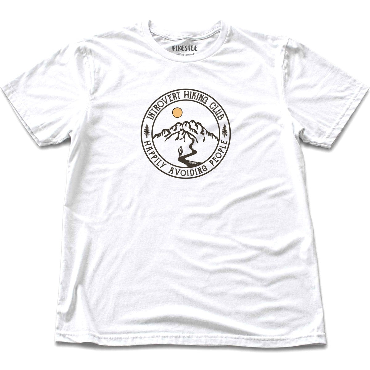 Introvert Hiking Club T-shirt - White