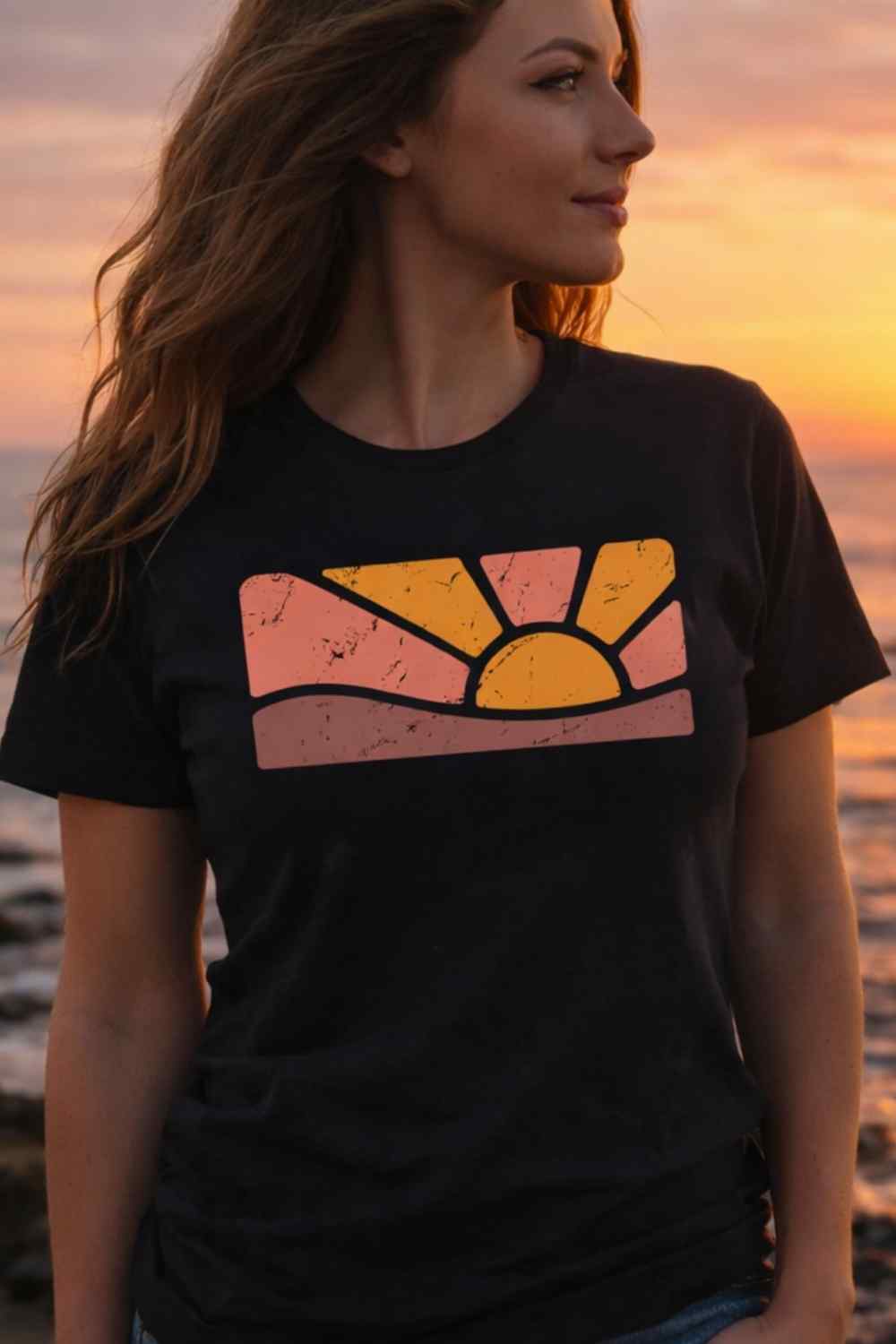 Abstract Sun Landscape T-shirt