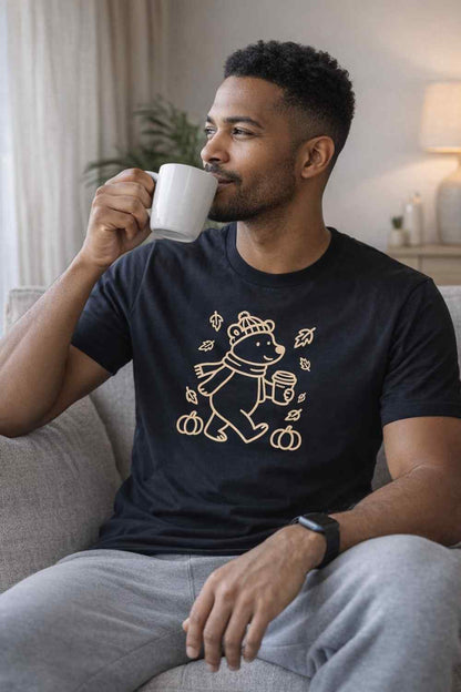 Autumn Coffee Bear T-shirt