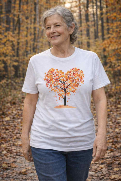 Autumn Tree Heart T-shirt