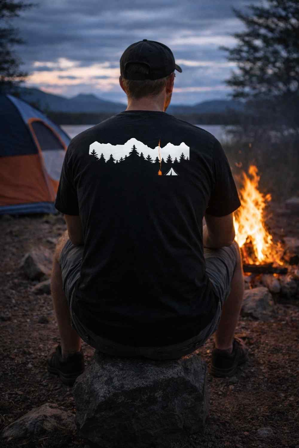 Back Print Campsite T-shirt