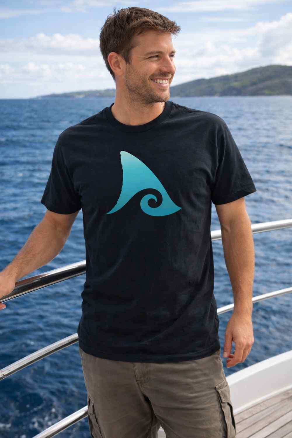 Blue Shark Fin T-shirt