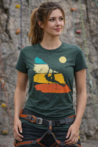 Climbing Girl Colors T-shirt