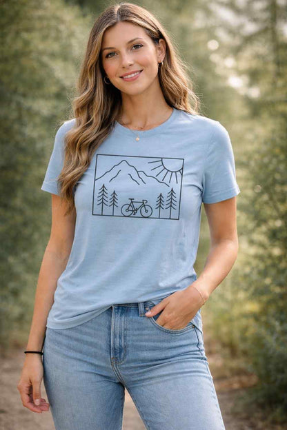 Cycling In Mountains T-shirt