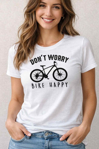 Don't Worry, Bike Happy T-shirt