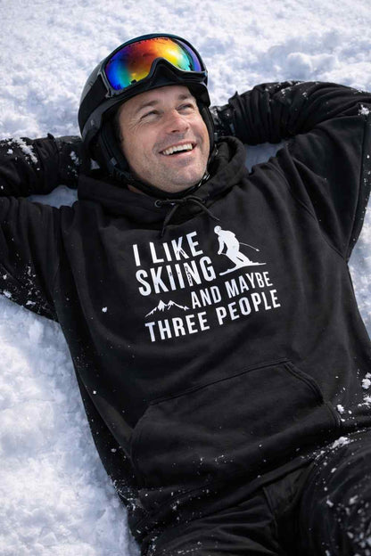 I Like Skiing Hoodie