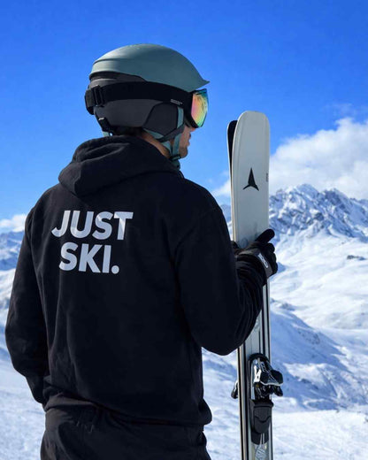 Just Ski Back-Print Hoodie