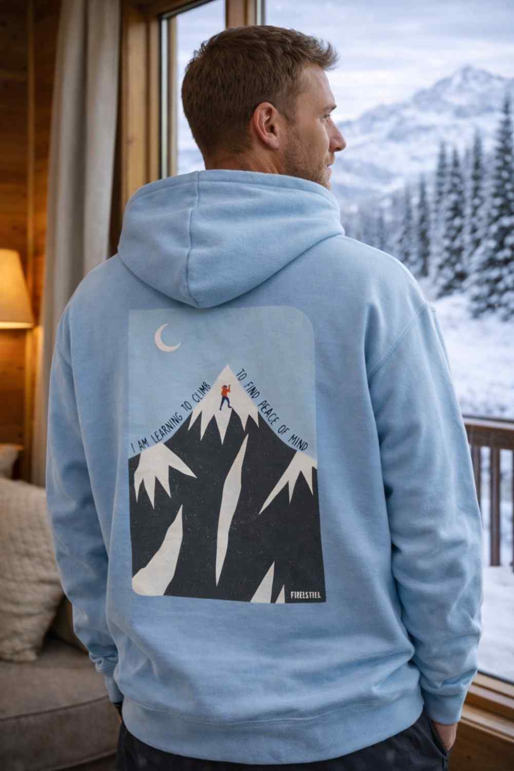 Learning To Climb Back-Print Hoodie