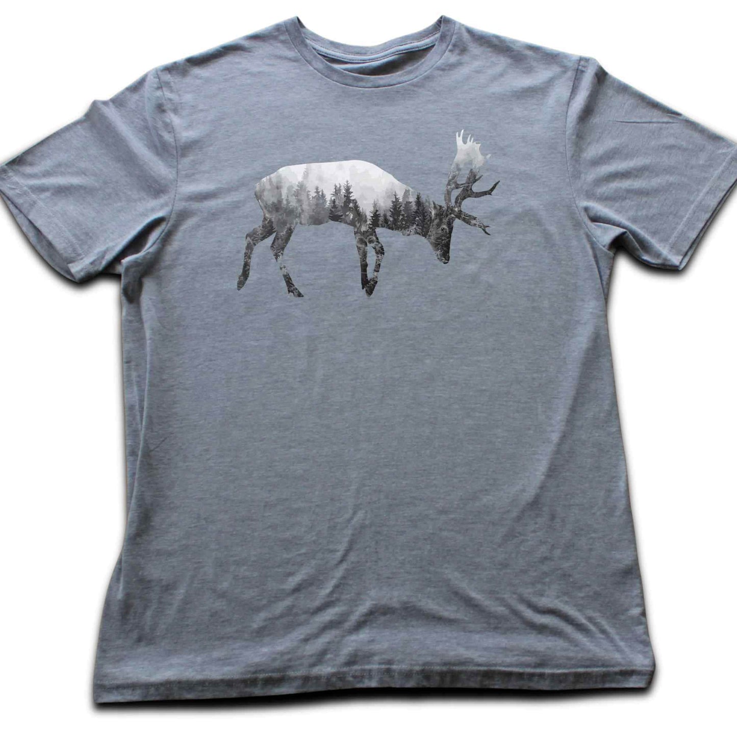 Deer Double Exposure T-shirt
