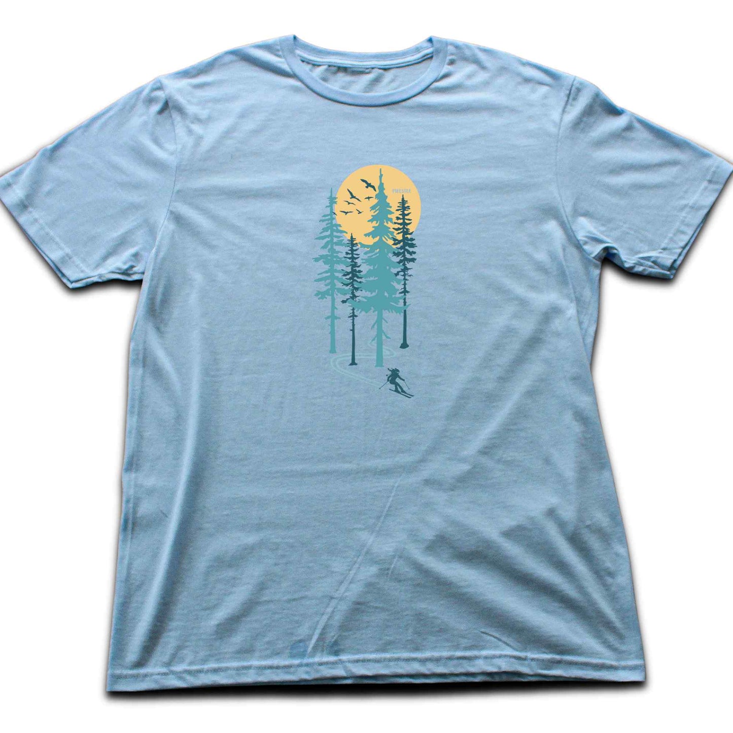 Ski Girl Freeride Forest T-shirt