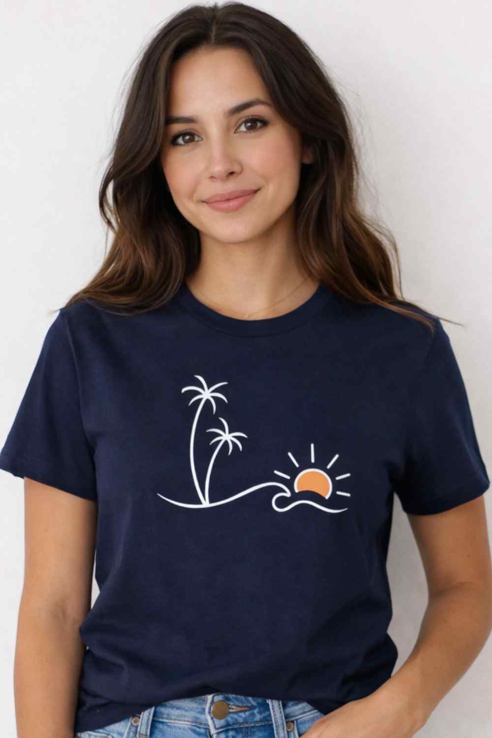 Minimalist Beach Landscape T-shirt