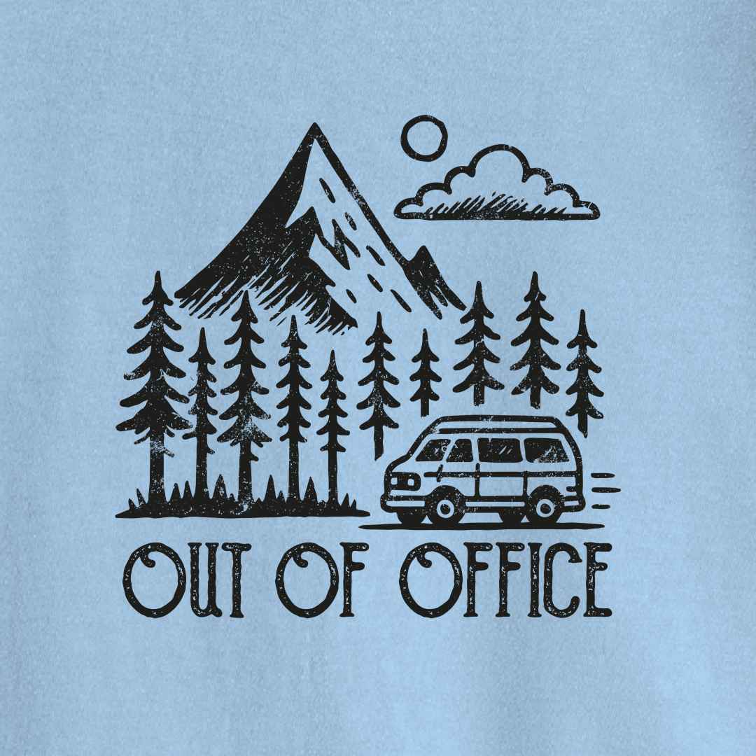 Out Of Office Van Landscape T-shirt