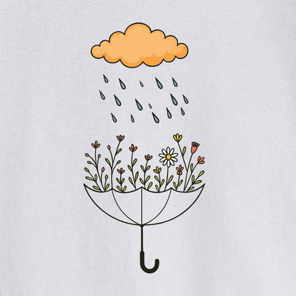 Umbrella Flowers Landscape T-shirt