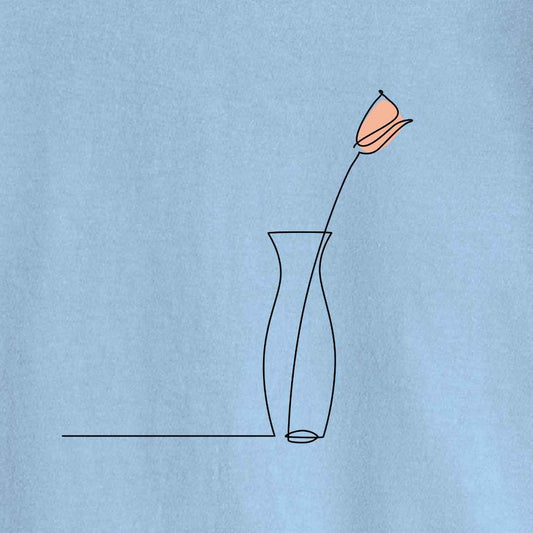 Rose Line Art T-shirt